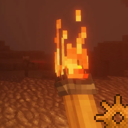 Lit Held Torch
